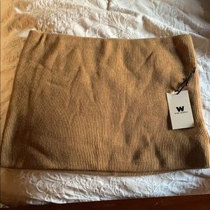 W by worth tan brown skirt